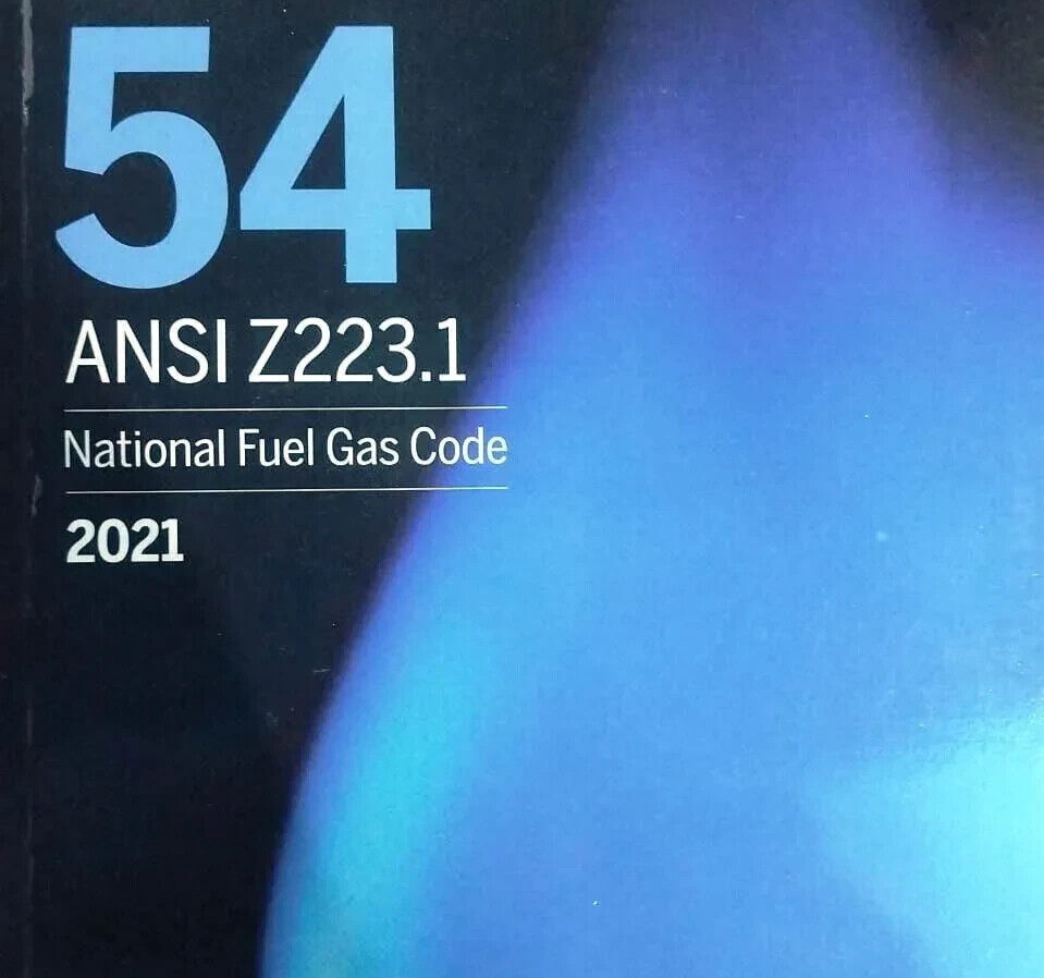 NFPA 54 ANSI Z223.1 National Fuel Gas Code 2021 Free Shipping USA