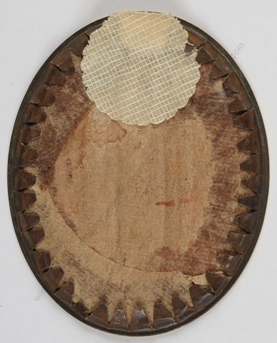 Wenzel Kraus (1791-1849) "Male portrait", fine miniature, ca. 1840 - Picture 6 of 6
