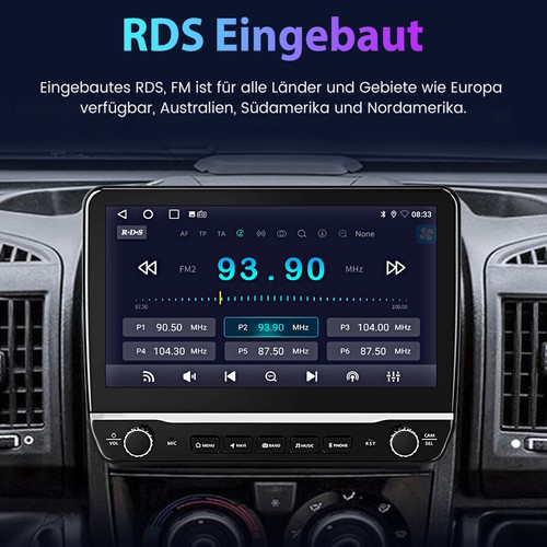 Für Fiat Ducato 2007-2023 10.1'' Carplay Android 13 Autoradio GPS Navi WIFI DAB+ - Bild 10 von 12