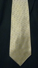 Murano necktie USA 100 silk gold 60"