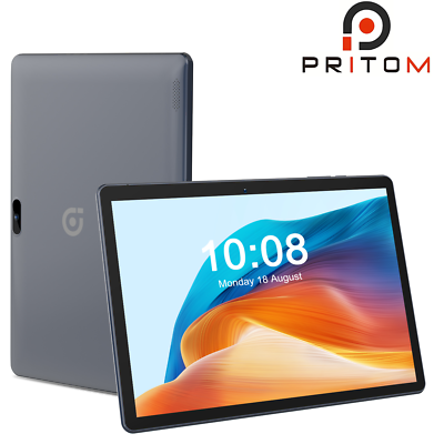 PRITOM 5000mAH Android Tablet PC Pad 10 inch 32GB ROM Quad Core
