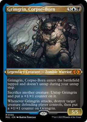 Grimgrin, Corpse-Born (ETCHED 106) FOIL Multiverse Legends NM CARD ABUGames