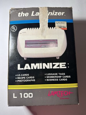 The Laminizer L-100 Laminator By Lamtech Model RPA-100 LOOK AT THE PICS N READ
