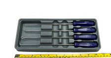 Snap-on Tools US NEW RARE DARK PURPLE 4pc LONG Mini Awl Hook Pick Set ASAL204BDP