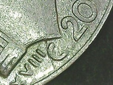 20 CENTESIMI 1940 ERRORE - FRATTURE DI CONIO AL DRITTO E AL ROVESCIO [V056]