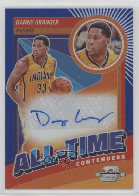 2023 Panini Contenders Optic All-Time Blue Prizm 20/75 Danny Granger Auto 1i3m