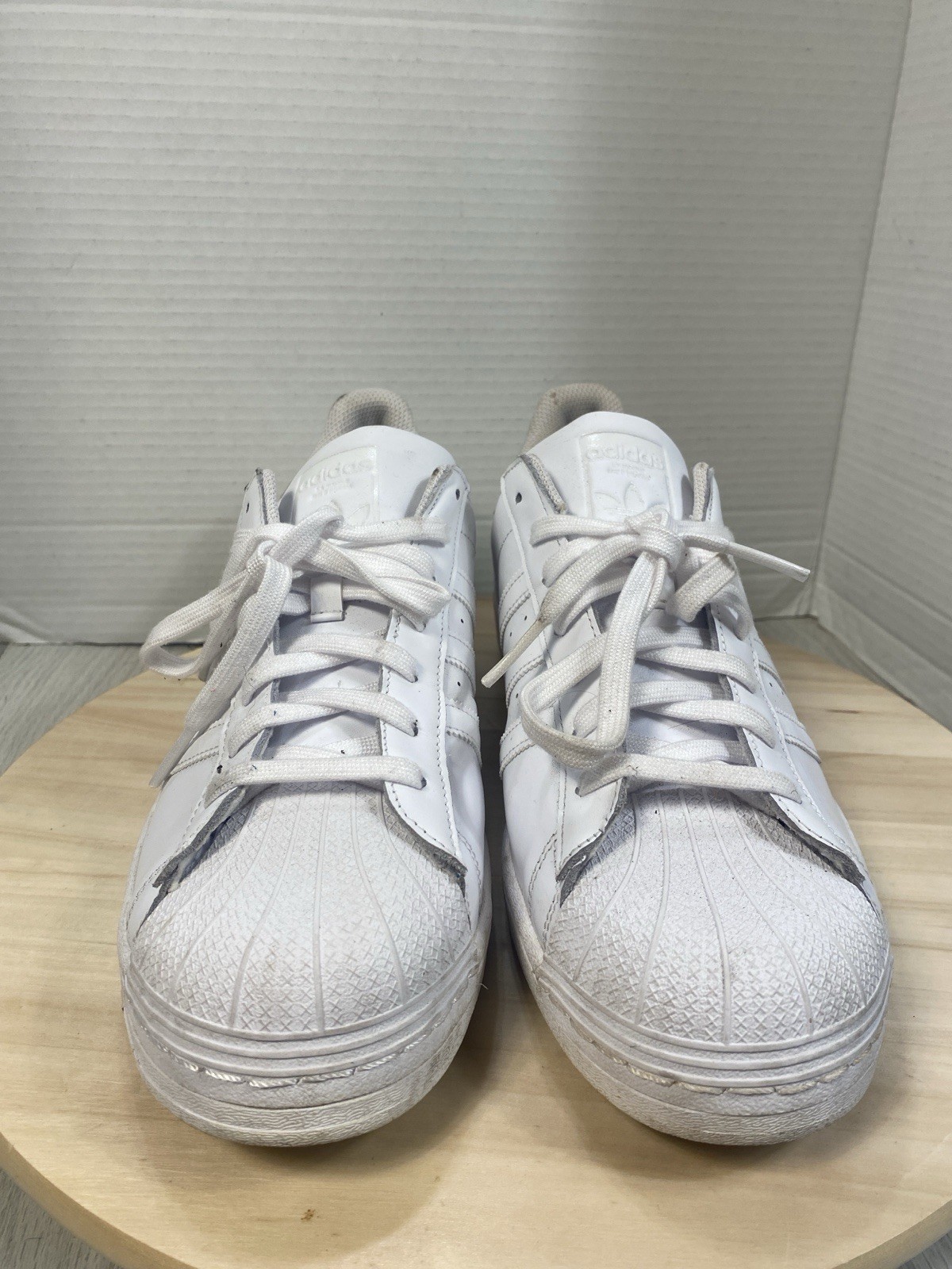 SAOLA Sneakers basse da uomo Adidas Originals Superstar Triple bianche ~ taglia USA 13