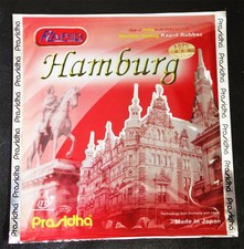 Stara nakładzina do tenisa stołowego PRASIDHA Hamburg Rapid w kolorze czerwonym 2,1 mm