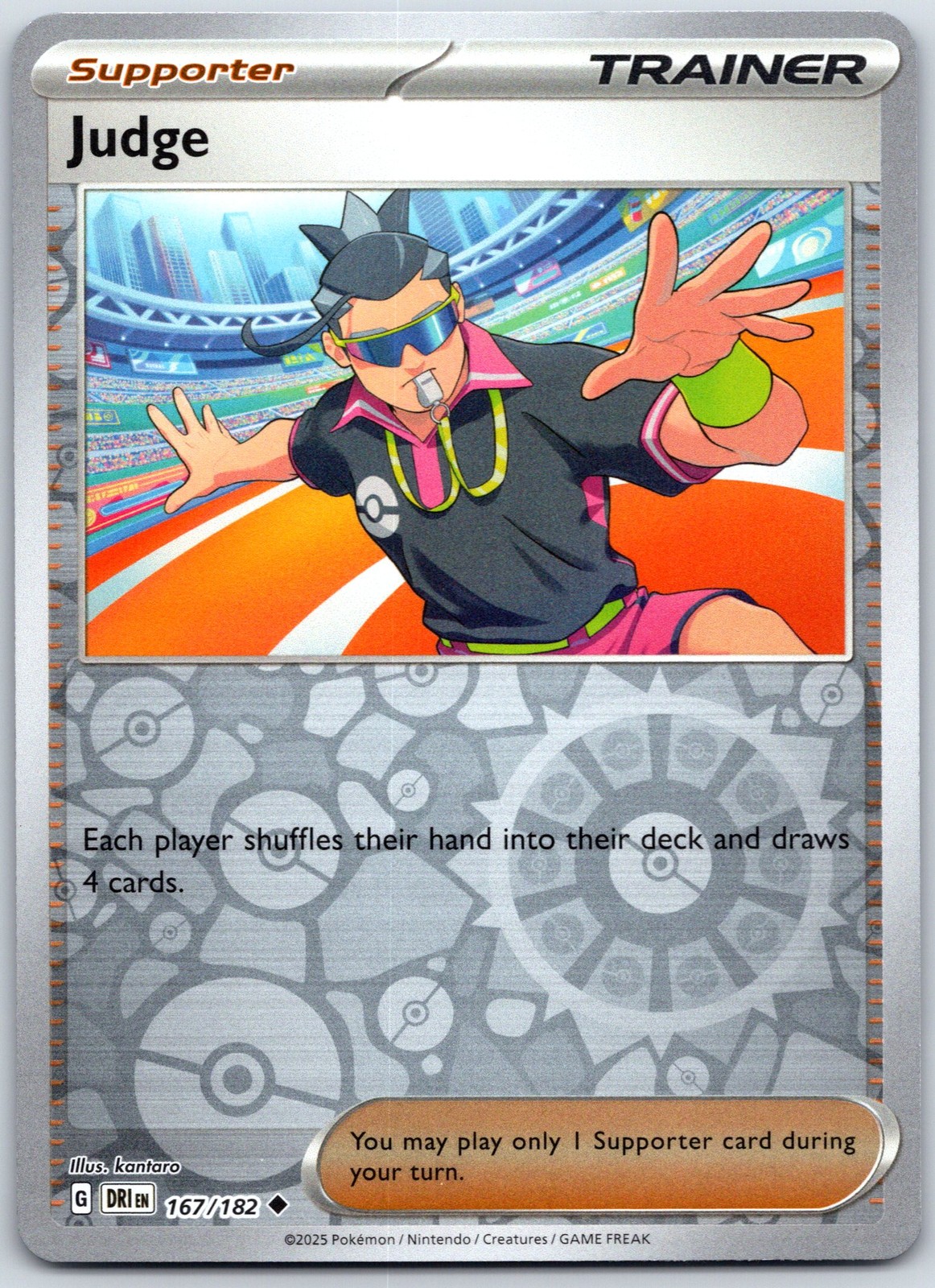 Judge Reverse Holofoil Uncommon ME03: Perfect Order 076/088 NM