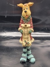 Cute Resin Merry Christmas Dog Figure
