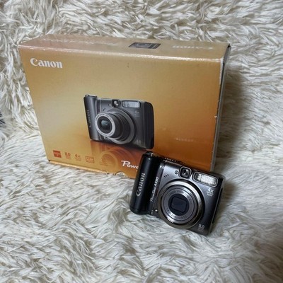 Canon PowerShot A590 IS dunkelgraue kompakte Digitalkamera getestet Japan