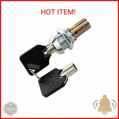 1 Set Toolbox Lock with Keys, Tubular Lock and Key Set, Tool Box Replacement, Ca