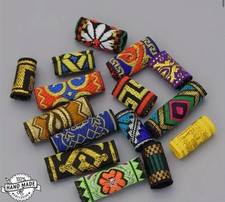 15 Pieces Loc Jewelry for Hair Dreadlock, African Beads Hair Tube Beads, Boho