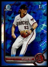 2022 1st Bowman Chrome Sapphire Dylan Ray #BDC-191 Arizona Diamondbacks