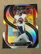 2024 Select Michael Penix Jr Silver Die-Cut Prizm SP Rookie Card 110 ATL RC