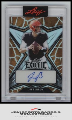 2022 Leaf Exotic - Prismatic Giraffe #BA-JB1 Joe Burrow Auto SSP #/5
