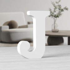 10 Inch White Big Wood Letters, Unfinished Wooden Letters for Wall Decor Decorat