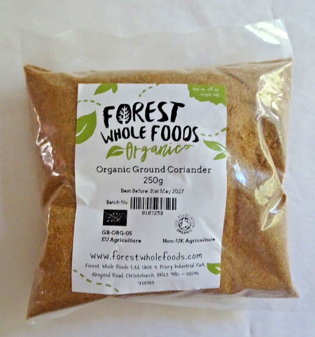 Organic Ground Coriander - Forest Whole Foods - 250g