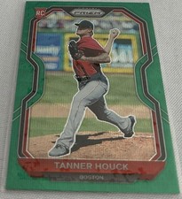 2021 Panini Prizm Baseball Tanner Houck Boston Red Sox Green Wave Prizm Rookie