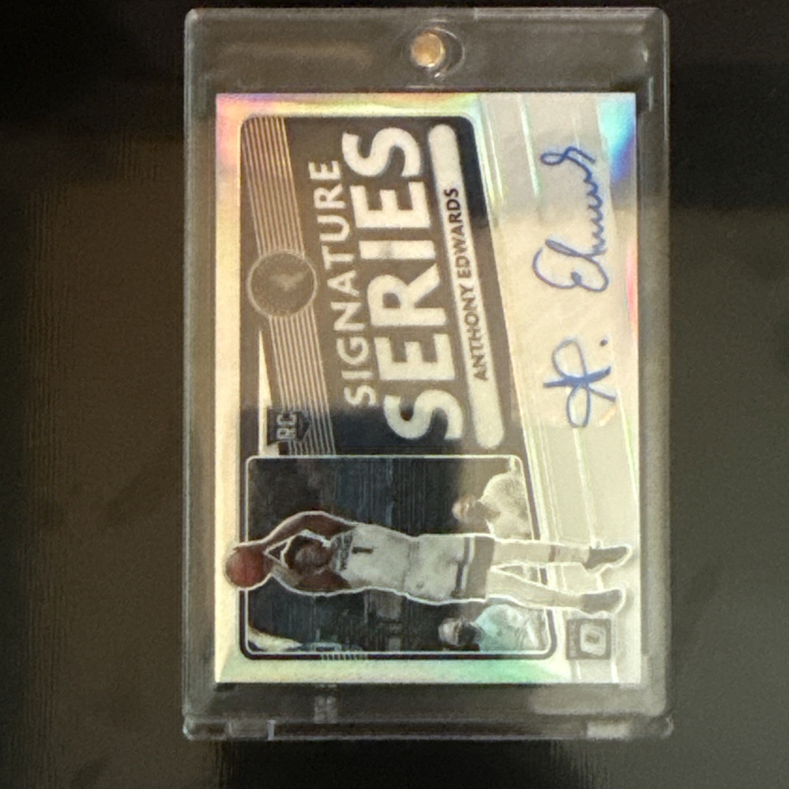 2020-21 Panini Donruss Optic Signature Series Anthony Edwards #SS-AED Holo Prizm