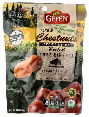 Gefen Organic Roasted Peeled Chestnuts 5.2 Oz