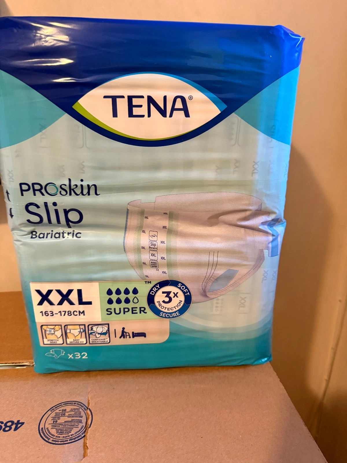 Tena Slip Stretch Bariatric Super XXL Diaper 2 X 32