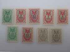 Lot Revenue US Virgin Islands Internal Revenue Stamps Mint 2c 10c 20c 40c 60c