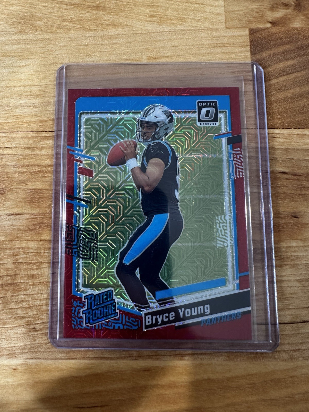 2023 Panini Donruss Optic ~ Bryce Young ~ Rated Rookie ~ Red Mojo Prizm No. 213
