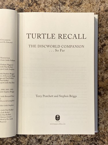 Turtle Recall by Terry Pratchett - 1st Printing / 1st Edition Near Fine HC - Picture 2 of 19
