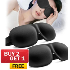 3D Sleep Mask Blackout Eye Mask Zero Pressure Travel Sleeping Blindfold