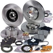 BREMSENSATZ VORNE + HINTEN + ABS-RING +RADLAGER HINTEN FÜR AUDI A4 8D 97-01