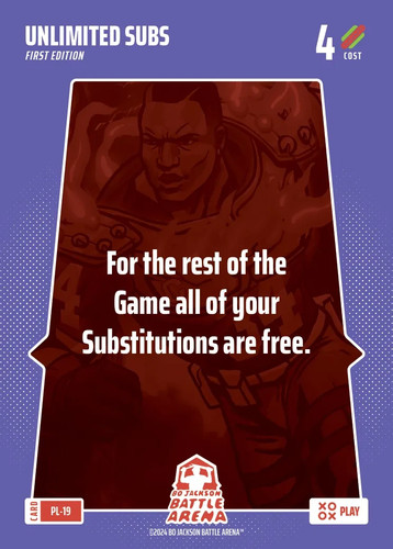 Bo Jackson Battle Arena - Alpha Edition - Play 19 - Unlimited Subs