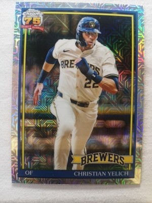 Christian Yelich  #91C-100 Topps Series 1 2026 - Silver Mojo Box Topper 1991