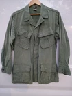 Vtg ~ 1960s Vietnam US Military Tropical OG 107 Poplin Slant Pocket Jungle Shirt