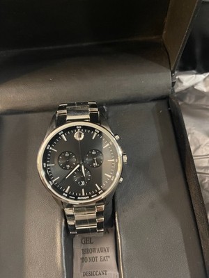 Movado Stratus Quartz Movement Black Dial Men's Watch 607247