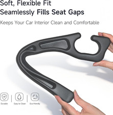2-Pack Car Seat Gap Filler, No-Drop Seat Side Gap Seam Filler Organizer with ...