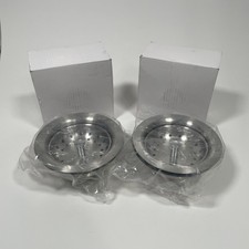 Kitchen Sink Drain Assembly w/ Strainer Basket 3-1/2" Stainless Steel 2-Pack UPC