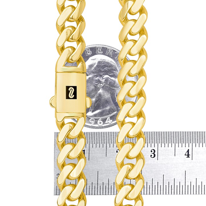 Collana Con Iniziale N In Oro Giallo 9 Ct E Zirconi Cubici, Catena A Curb 46 Cm, Carissima Gold