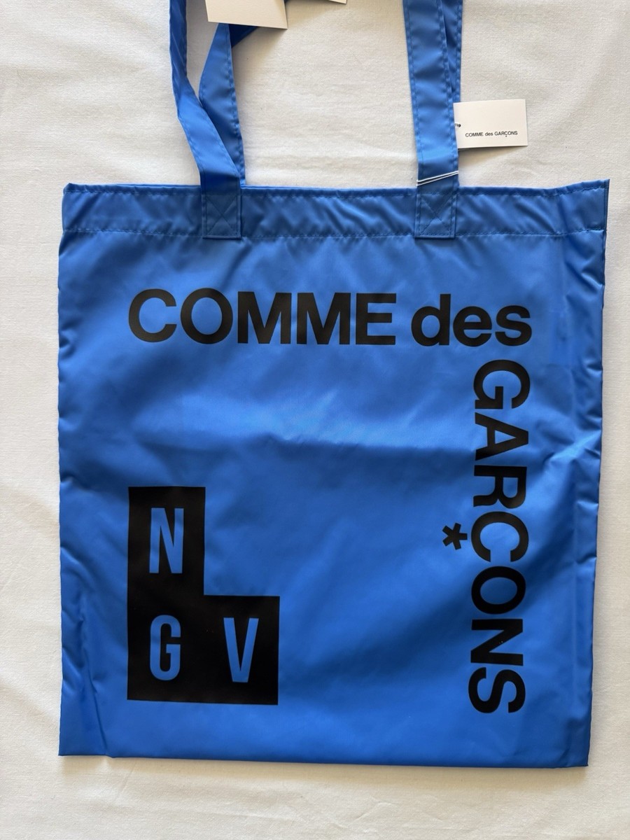 Comme des garcons NGV Australia blue tote bag New with tags Japan