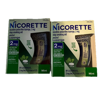 #ad #ad 2 Pack Nicorette Mini 81 Lozenges Mint 2mg Tot 162 Exp 09 26 $49.99