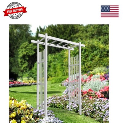 Garden Arbor, PVC Wedding Arch for Ceremony Party, Garden Trellis for Climbin...