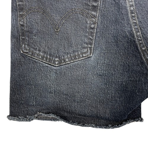 Levi's Premium 501 Jean Shorts 25" Dark Wash Cutoffs Button Fly Stretch Denim - Picture 9 of 11