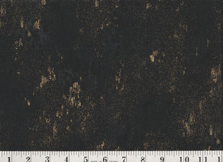 1/2 Yard Fabric Gold Metallic on Black Splatter Quilt Shop Quality 44" Wide H