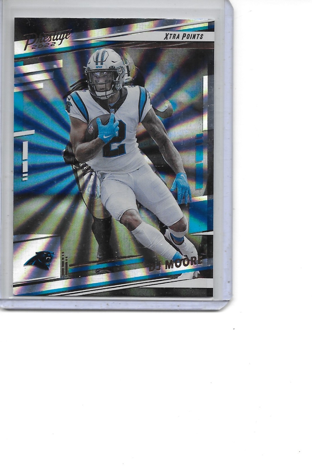 2022 Prestige DJ Moore Sunburst Carolina Panthers Football Card #42