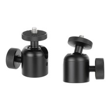 2x CAMVATE Mini Ball Head with 3/8"-16 Thread  1/4"-20 Screw for Camera Light