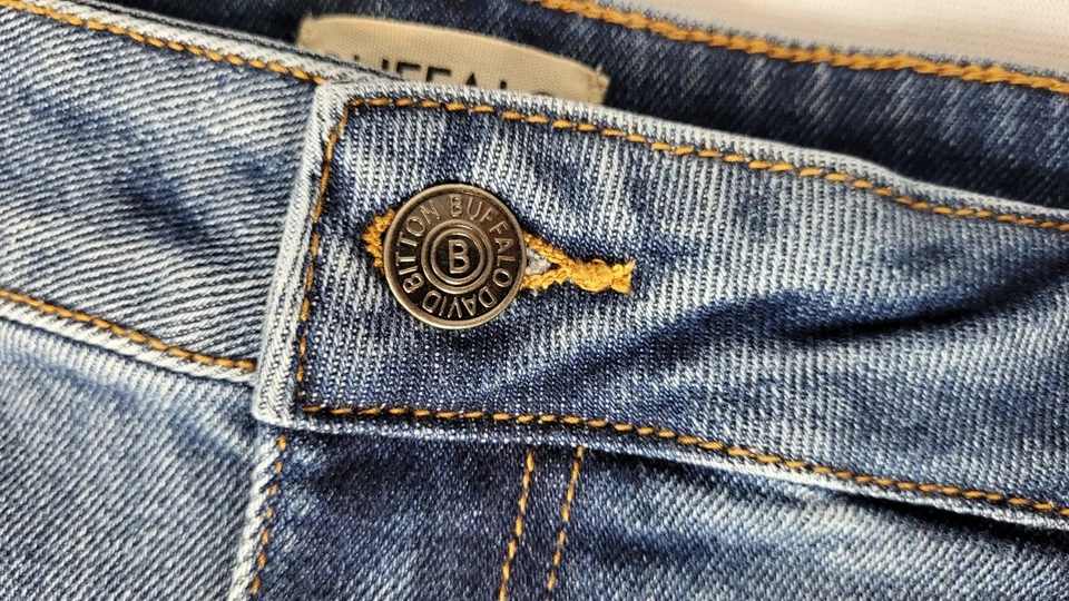 Buffalo David Bitton NWT Women's 32 Lexi Semi Hi Stretch Distressed Denim Shorts - Image 4 of 4