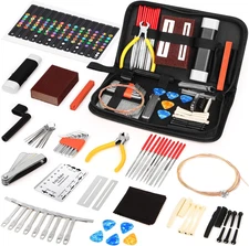 72-Piece Guitar Repair Kit – Complete Maintenance Set with Tools & Carry Bag