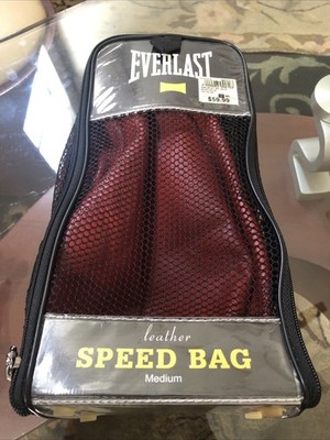 Vintage Everlast #4210 Gyro Balanced Genuine Leather Speed Punching Bag 11 x8 