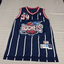 Hakeem Olajuwon Houston Rockets Hardwood Classics Adidas Jersey Size M 1995-96