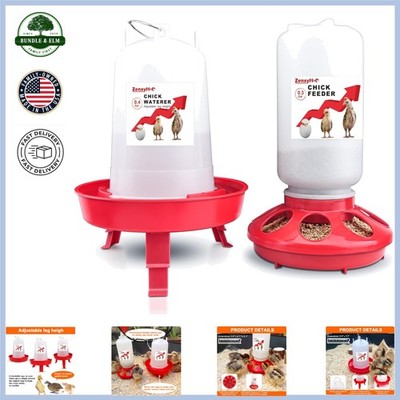 Complete Feeding Solution for Baby Chicks - Includes Scoop and Durable Features